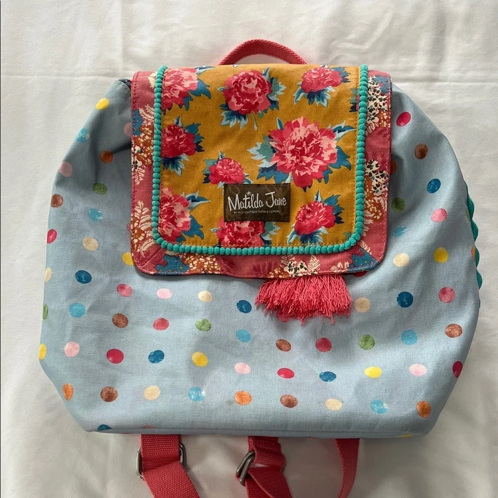 Matilda Jane Floral/Polka-Dot Backpack